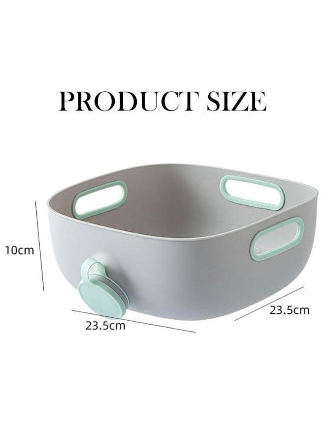 Eoptify Multifunctional Kitchen Drain Basket, Silicone Colander and Organizer for Draining and Washing Fruits & Vegetables  - Image 4