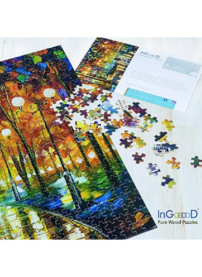 Ingooood Rainy Night Walk Wooden Puzzle 1000 Pieces  - Image 5