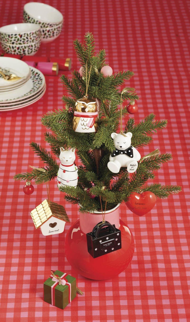 kate spade New York Be Jolly KSNY Signature Shopping Bag Ornament, Christmas - Image 3