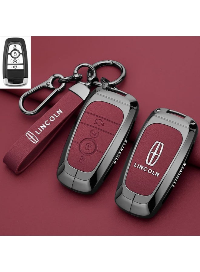 Lincoln High end car key protection case suitable for Lincoln adventurers, 24/25 Navigator Z, Navigator, and Aviator car key shell cases - Image 1