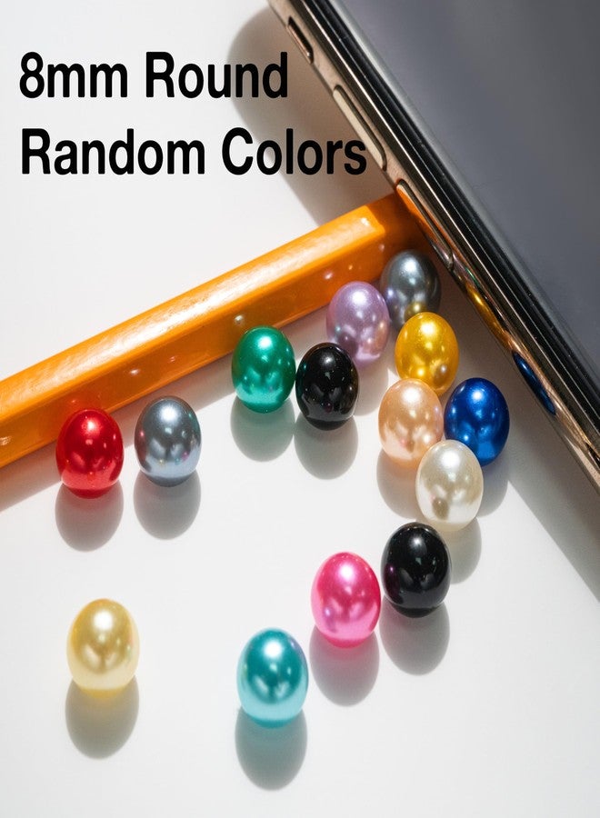 Lindo 30PC Oyster with Pearl Inside Round Dainty Faux Pearl Meaningful Color Pearls Beads to Open for Jewelry Making Crafts Gifts(Round, ABS, 8mm) - Image 4