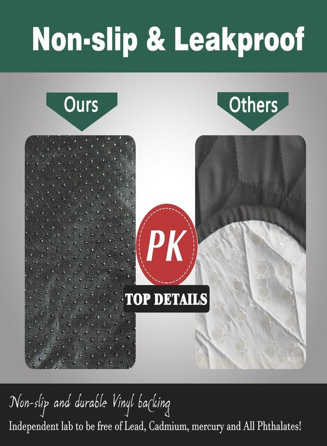 GRUENERDE Waterproof Chair Pads for Incontinence 2Pcs Resuable Washable Seat Protector Pads for Incontinence for Senior Toddlers 22"X21" Black - Image 4