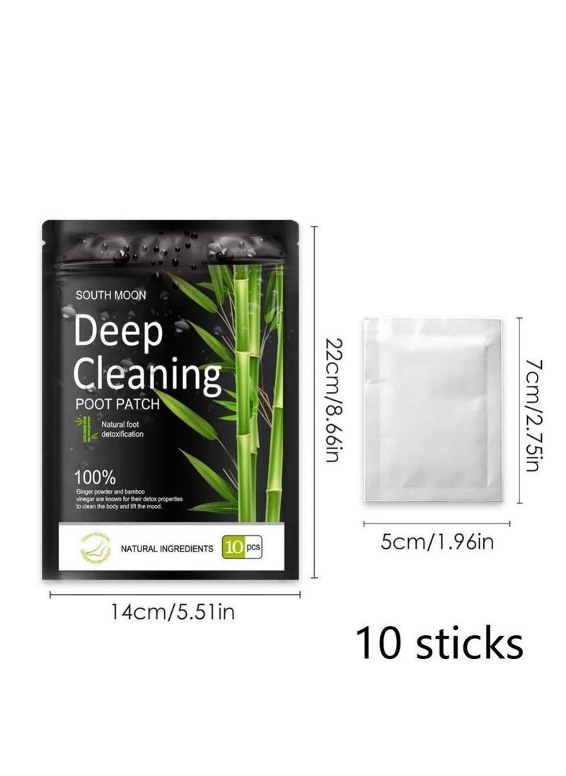 SOUTH MOON 20Pieces Wormwood Ginger Foot Detox Patch Relieve Stress Help Sleep Body Toxin Cleansing Slimming Pad Body Detox Weight Loss  - Image 4