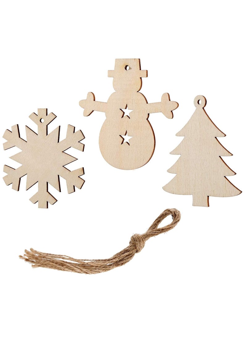 Sticker Hub Sticker Hub Paintable Christmas Special Wooden Laser Cut for Decoration DIY Prodcuts for Kids Parties Art and Craft_WCO240 