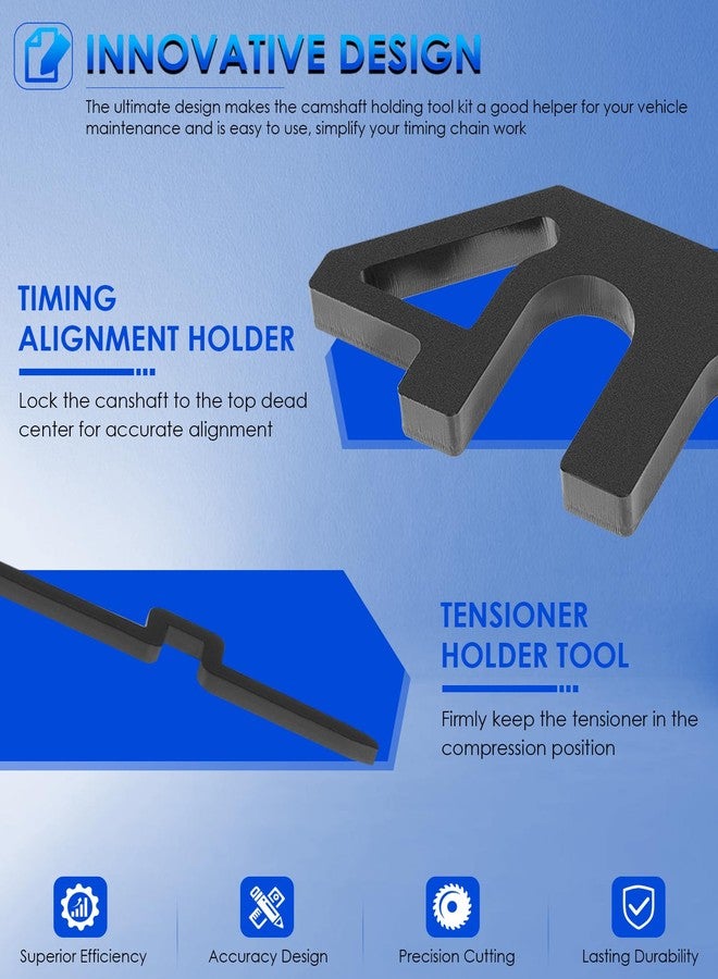 Yoursme 303-1655 Camshaft Holding Alignment Timing Tool and 303-1530 Chain Tensioner Set Fit for Ford 3.5L Upgraded EcoBoost Engine GT F-150 Expedition Lincoln Navigator - Image 4