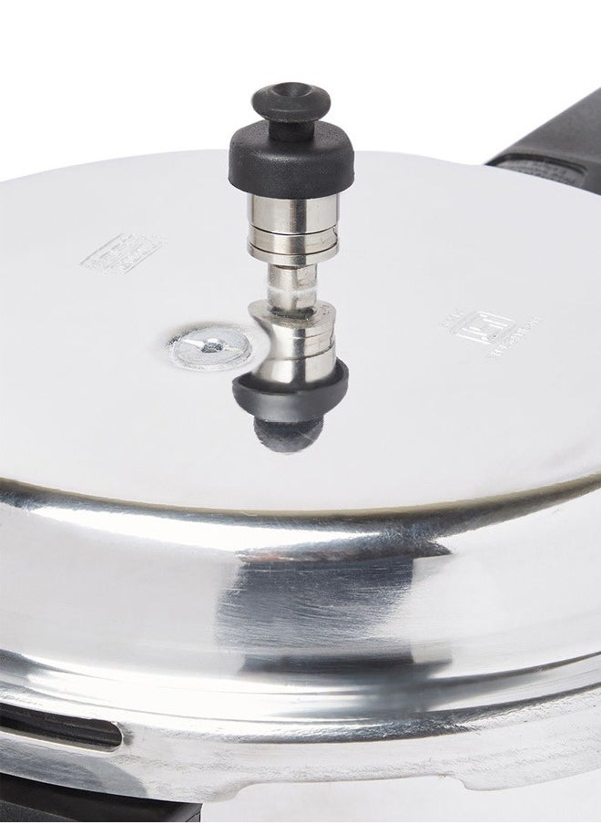 Easy Cook - Indian Aluminium Pressure Cooker - 3 Liter Capacity | Fast Cooking, Energy Efficient | Silver - Image 1