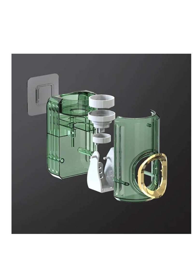 SYOSI Light Luxury Toothpaste Squeezer, 2  Pieces  Automatic Toothpaste Squeezer, Toothpaste Tube Squeezer Holder, Household Non-Punching Squeezer, Wall Mount Toothpaste Squeezer - Image 4