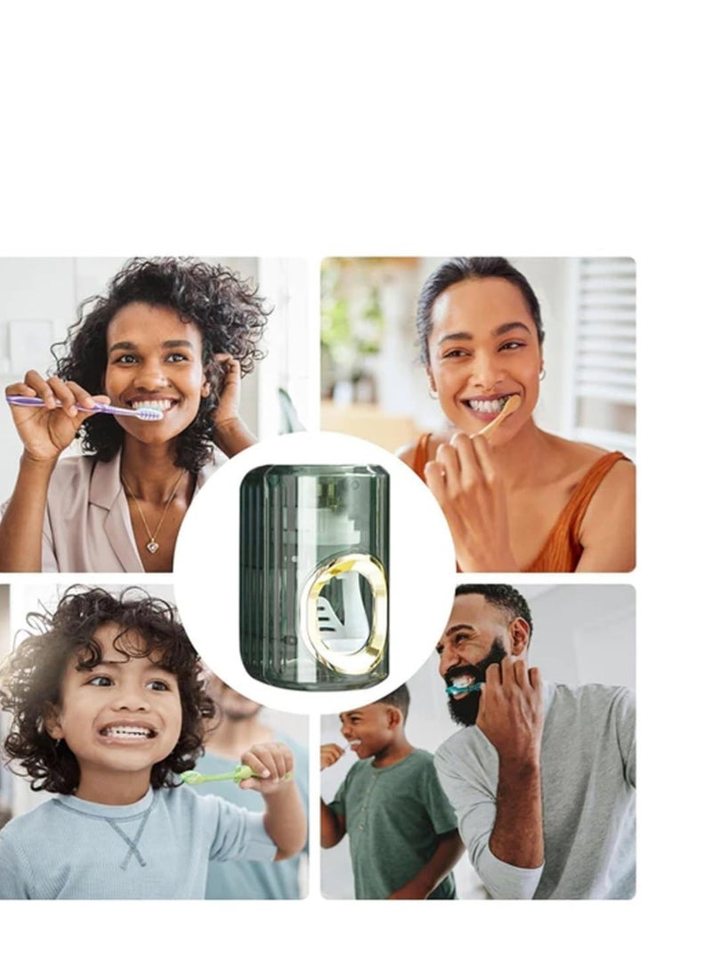 SYOSI Light Luxury Toothpaste Squeezer, 2  Pieces  Automatic Toothpaste Squeezer, Toothpaste Tube Squeezer Holder, Household Non-Punching Squeezer, Wall Mount Toothpaste Squeezer - Image 3