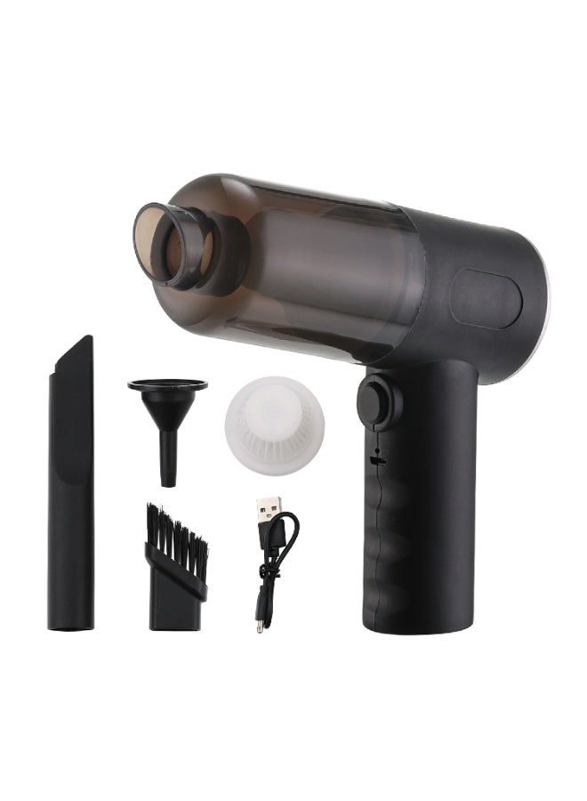 LAWAZIM 3 in 1 Cordless Car Vacuum Cleaner - USB Rechargeable Handheld Vacuum Cleaner and Air Duster with HEPA Filter, 3 Nozzles, and Strong Suction -Ideal for Car, Keyboard, Office, and Home Cleaning - Image 1