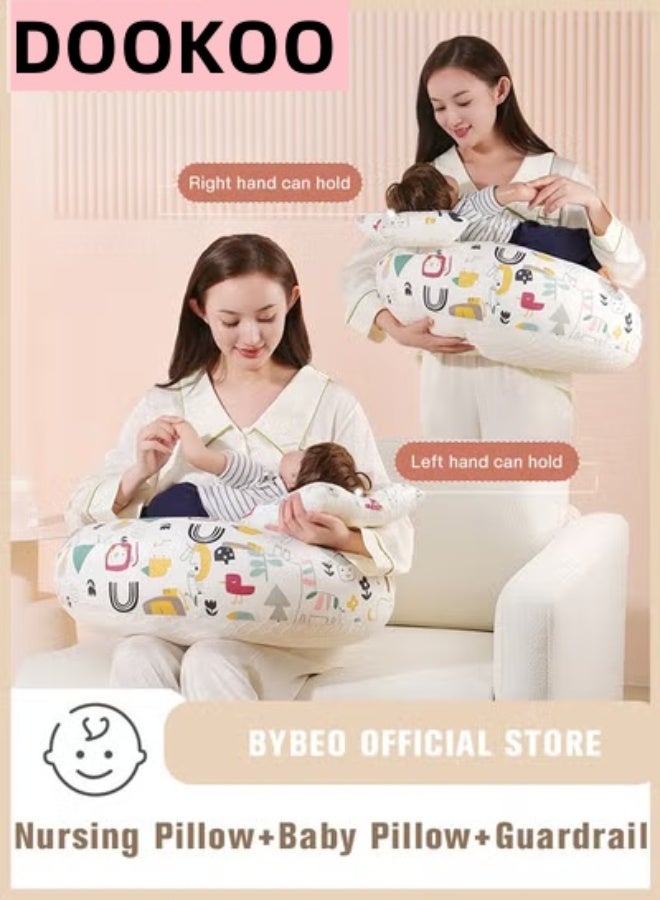 DOOKOO Nursing Pillow for Breastfeeding, Multi-Functional Original Plus Size Breastfeeding Pillows Give Mom and Baby More Support with Removable Cotton Cover - Image 2