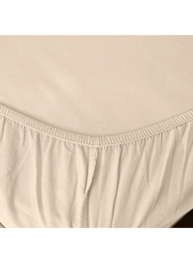 Home Box Ballina Solid Cotton Super King Fitted Sheet 200 x 33 x 200 cm