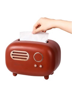 Generic Facial Tissue Box Cover Holders Retro Radio Model Tissue Box Tissue Box Multifunctional in Home Living Room Cute Box Holder for Bathroom Office  - Image 1