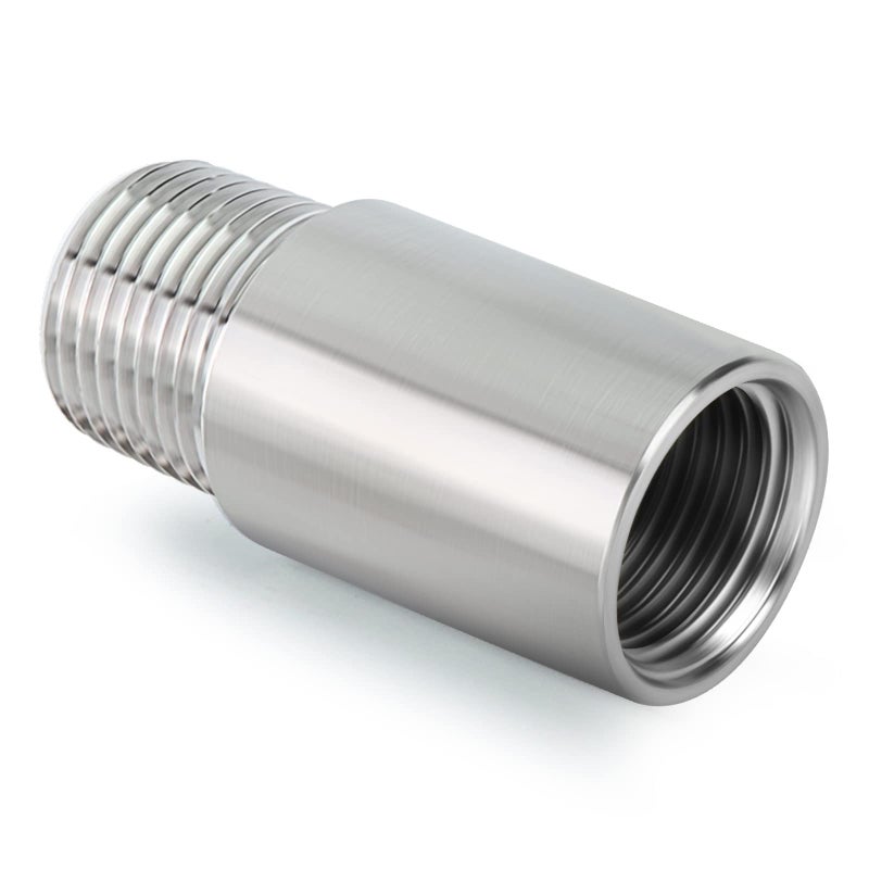 TAISHER 2PCS Stainless Steel Pipe Fittings, 1/2" NPT Male x 1/2" NPT Female Threaded, 2" Length Thickened Nipple Cast Pipe - Image 2