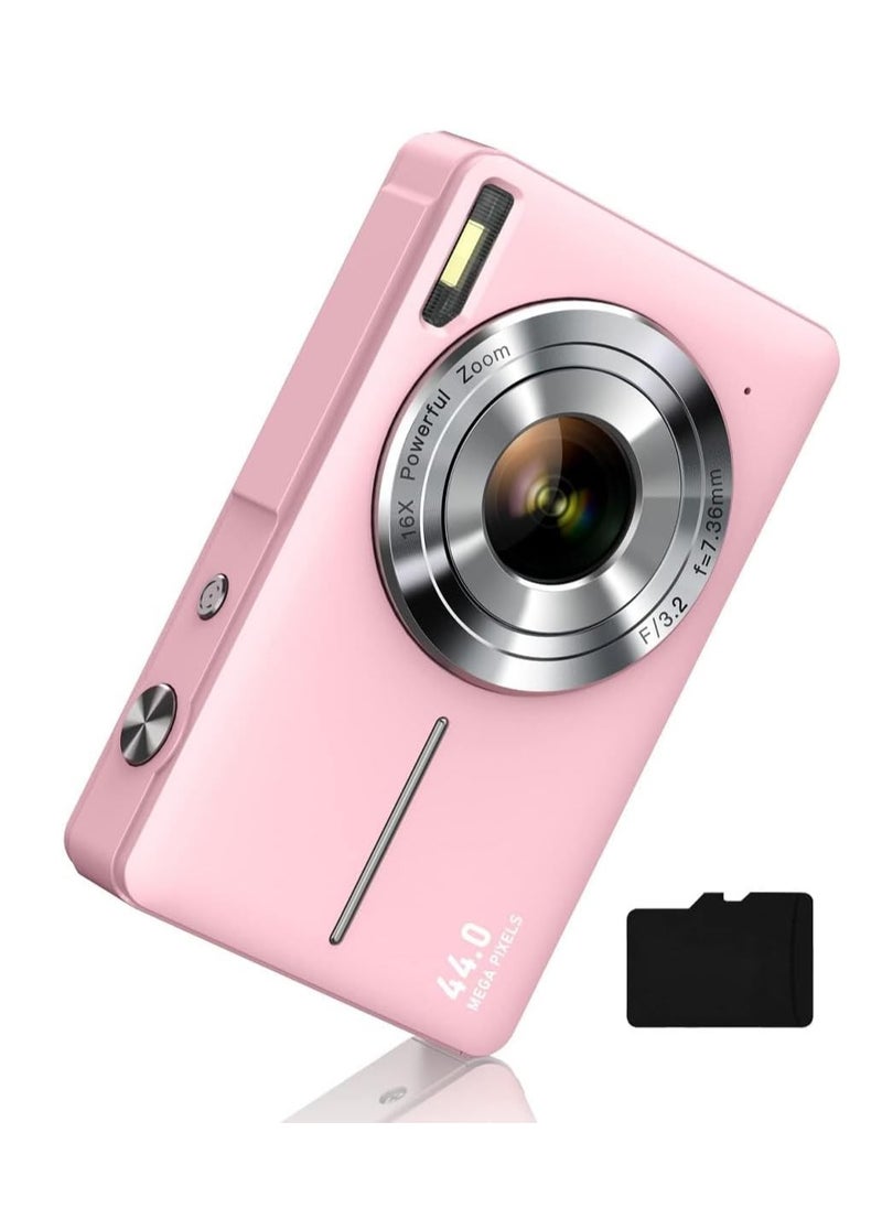 SYOSI Kids Digital Camera 1080P 44MP Digital Cameras for Photography, Digital Point and Shoot Camera for Kids with 16X Zoom, Fill Light, Anti-Shake, Compact Small Travel Camera for Boys Girls Teens Gift  - Image 1