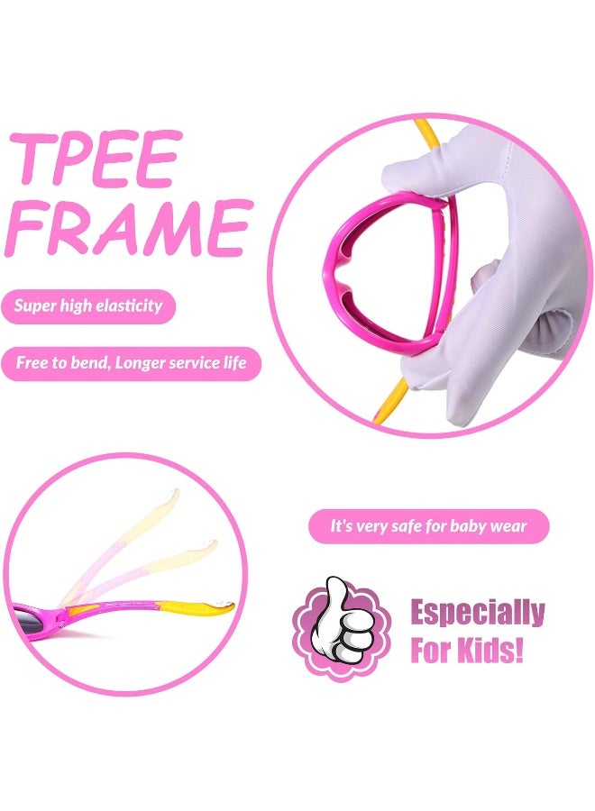 DUCO Polarized Baby Sunglasses for Baby & Toddler, Strap and Case Included, Ages 0-2 Years - Image 5