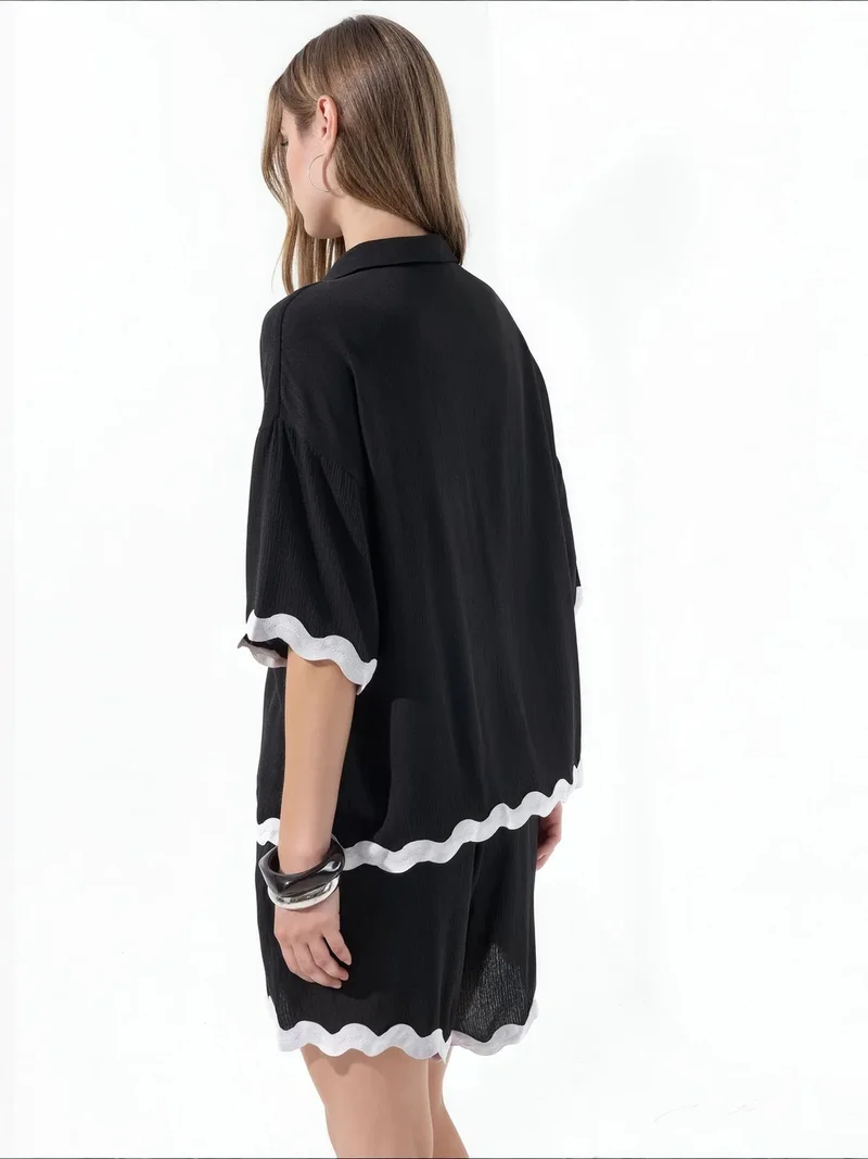 Jennyfer Multicolor Cotton Two-Piece Coord for Women | Best Price UAE