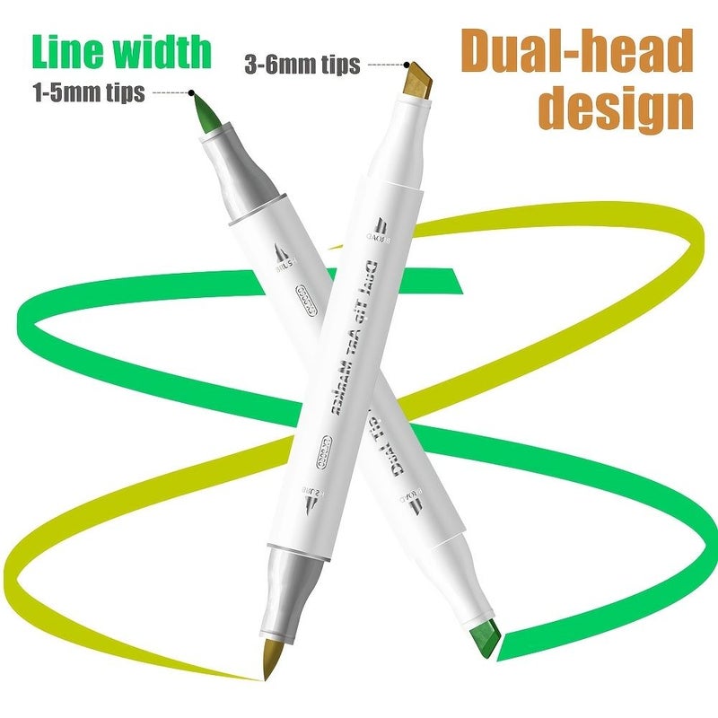 120 Colors Double Ended Markers High Density Fiber Nib For Art Drawing - Image 4