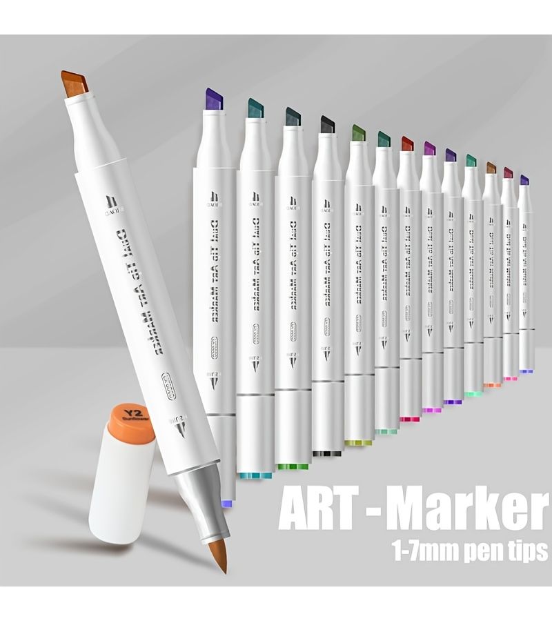 120 Colors Double Ended Markers High Density Fiber Nib For Art Drawing - Image 5