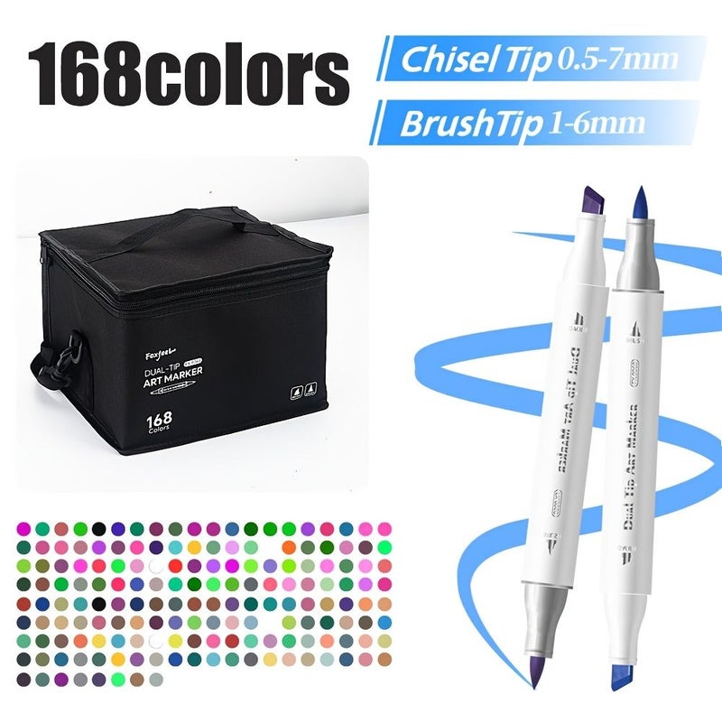 120 Colors Double Ended Markers High Density Fiber Nib For Art Drawing - Image 3