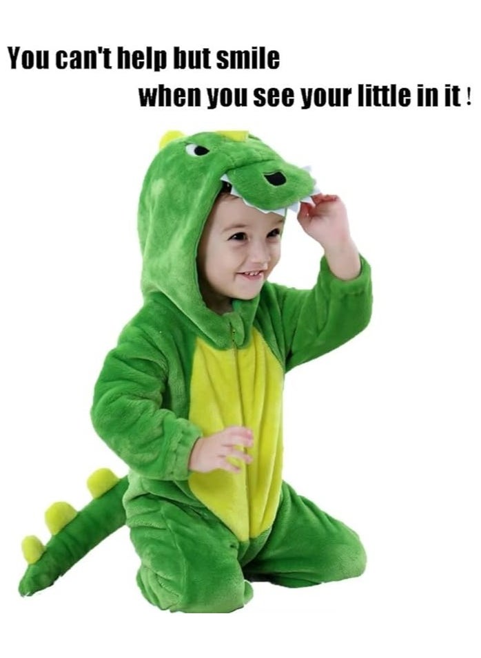 Baby Costumes Toddler Onesie Infants Romper Boys Girls Animal Dress Up Clothes 2-36 Months,green  - Image 5