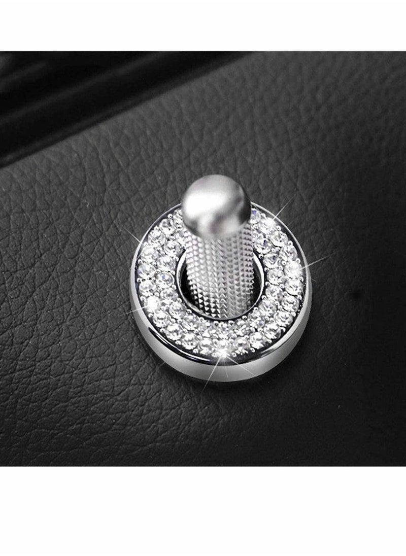 Generic - Car Inner Door Lock Pull Cover Compatible with Mercedes-Benz, Accessories Door Lock Pull Cover, Crystal Car Interior Rod Bolt Accessories Decals Stickers (4PCS) - Image 1
