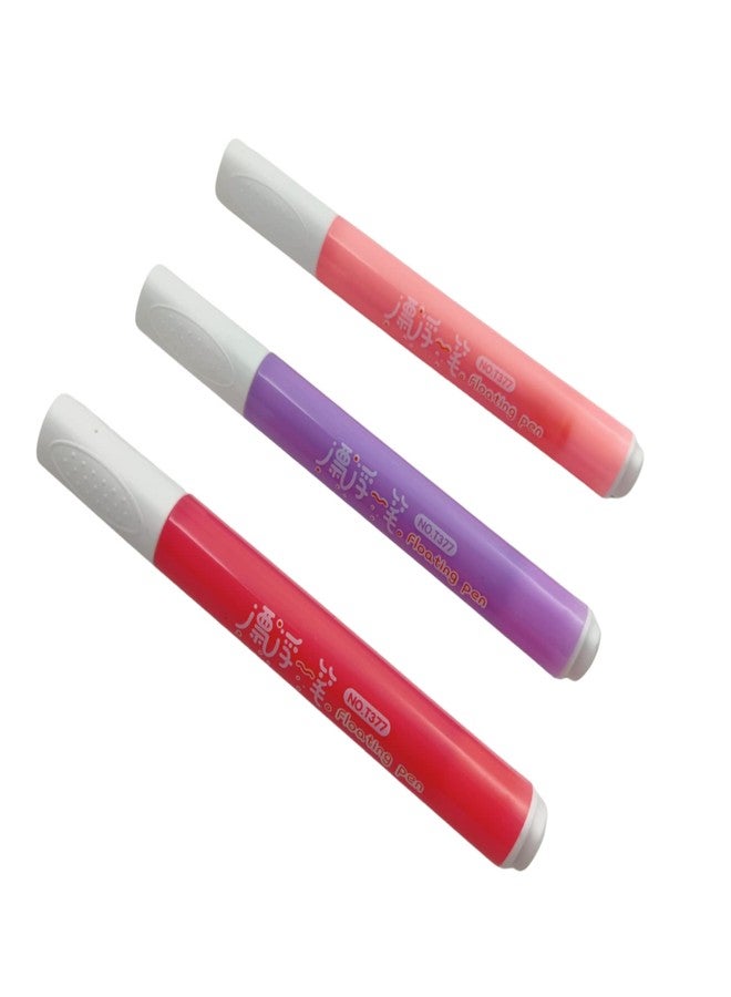 SAMVARDHAN 3 Colors Doodle Pen Children's Colorful Marker Pen Magical Water Painting Pen Easy -To-Wipe Dry Erase Whiteboard Pen Doodle Water Floating Pen (Randon Color, Pack of 3) - Image 1