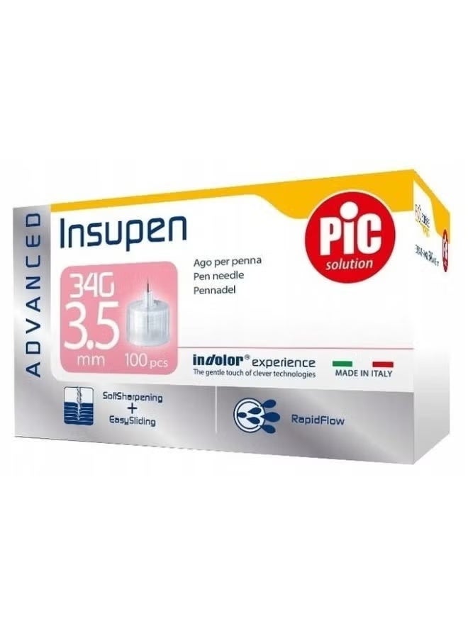 pic Advance Insulin Pen Tip 3.5mm 100 pieces