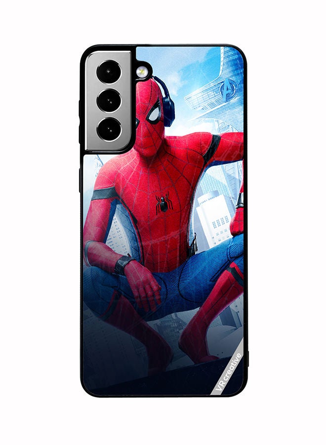VR CREATIVE Protective Case Cover For Samsung Galaxy S21 FE 5G Spiderman Design Multicolour - Image 1