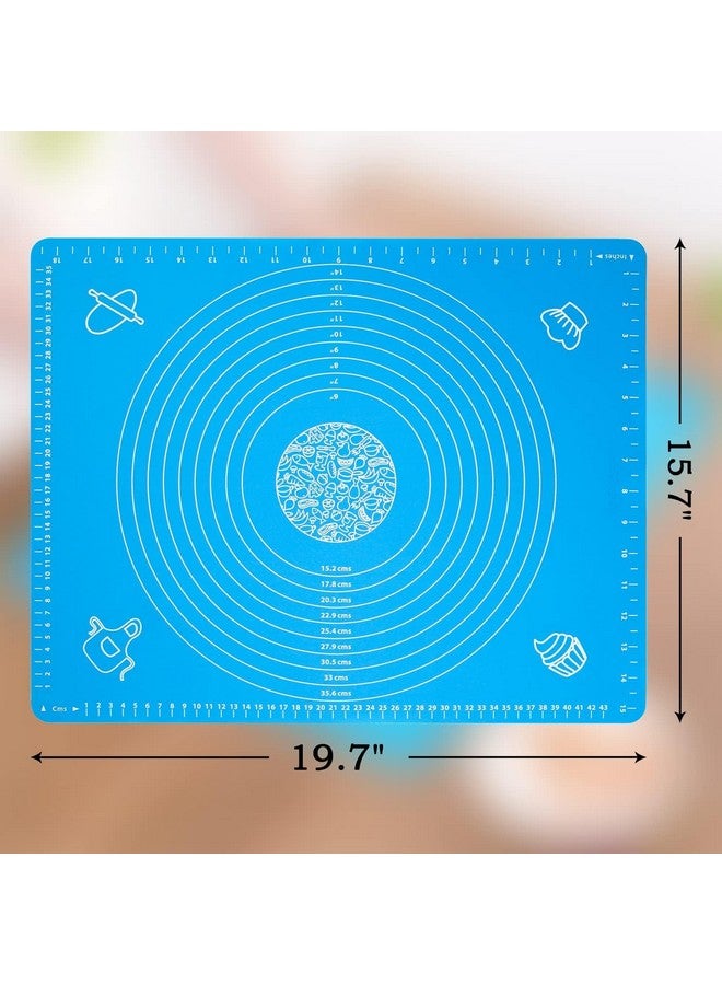 Casa Azul Silicone Roti Mat for Kitchen | 100% Food-Grade Chapati Rolling Mat - BPA Free Non-Stick 50 * 40 cm Chapati Mat, Anti-Slip Baking Mat, Stretchable Silicon Mat Ideal for Baking and Cooking - Image 3