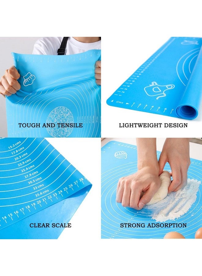Casa Azul Silicone Roti Mat for Kitchen | 100% Food-Grade Chapati Rolling Mat - BPA Free Non-Stick 50 * 40 cm Chapati Mat, Anti-Slip Baking Mat, Stretchable Silicon Mat Ideal for Baking and Cooking - Image 5