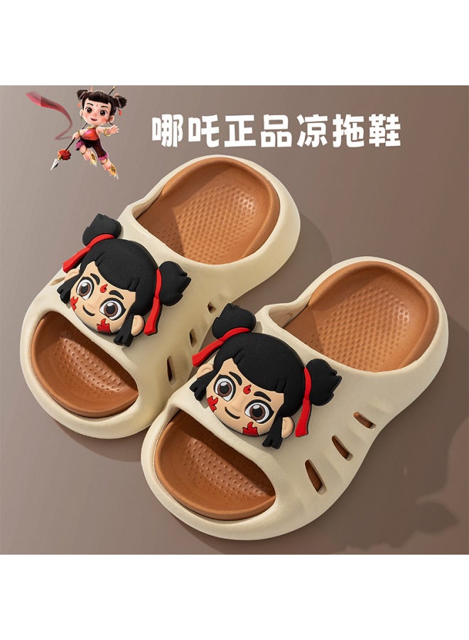 (sellect Nezha Kidsren's Slippers Baby Slippers Summer Home Non-slip Indoor Boys And Girls Clogs
