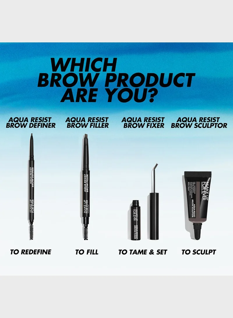 MAKE UP FOR EVER Aqua Resist Brow Filler - 25 - Medium Ash