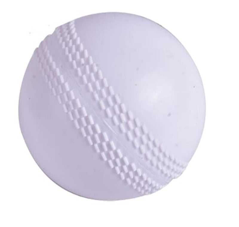 Gmefvr Silicone Soft Cricket Balls Practice Training for All Age Group Recommended for Indoor/Outdoor Street & Beach Crickets, White - Image 2