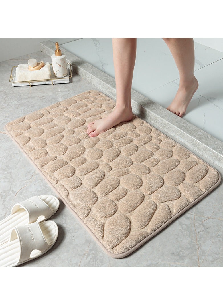 Mat Non-slip Carpets Cobblestone Embossed Bathroom Bath In Wash Basin Bathtub Side Floor Rug Shower Room Doormat Memory Foam  - Image 3
