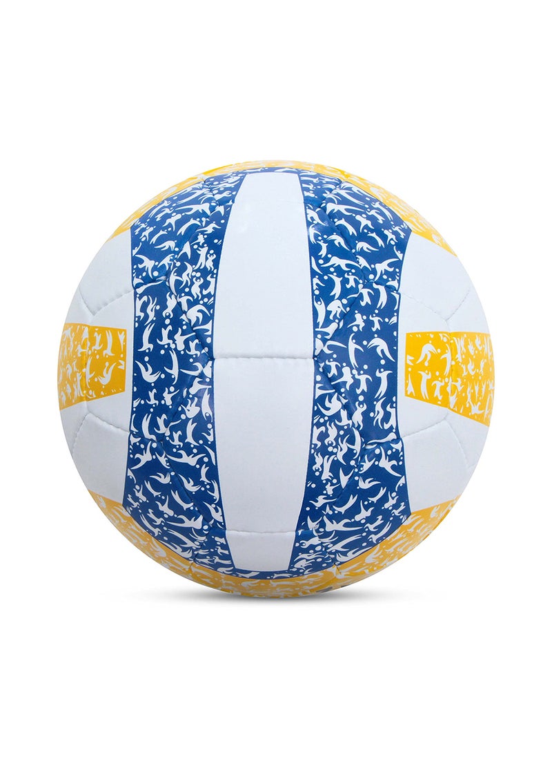 Nivia Classic Rubber Volleyball | Color: Multicolor | Size: 4 | Material: Rubber | Ideal for Training/Match | 32 Panels | Hand Stitched Construction | Bladder Butyl | Suitable for: All Indoor Surface  - Image 4