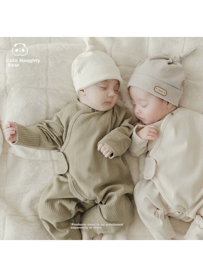 Cute Bear 【Light Warm Velvet】Baby Clothes 0-6 Months Spring Autumn Newborn Romper Full Moon Hundred Days Baby Pajamas