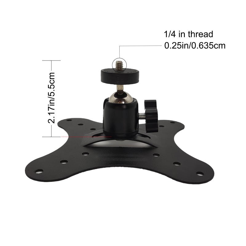 NVRTTRR Vertically Mounted Projector Bracket Wall-Mounted Universal Ceiling Wall Projector, 1/4" Screw, Camera Bracket mini ï¼ˆ2.36inï¼‰ - Image 3