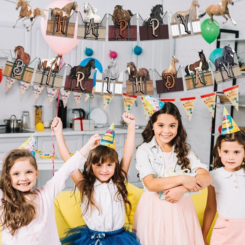 Sanfly Horse Garland Banner, Horse Banner, Horse Party Banner Garland Hanging Bunting Decoration for Club Decoration - Image 5