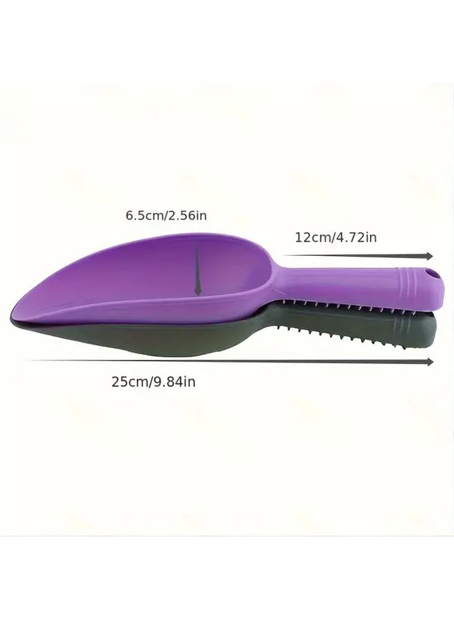 4 Pcs Gardening Shovel Set With Mixed Color Trio Thickened Plastic Soil Scoop Succulent Spoon Balcony Vegetable Digging Tool For Loosening Soil And Planting Flowers - Image 3