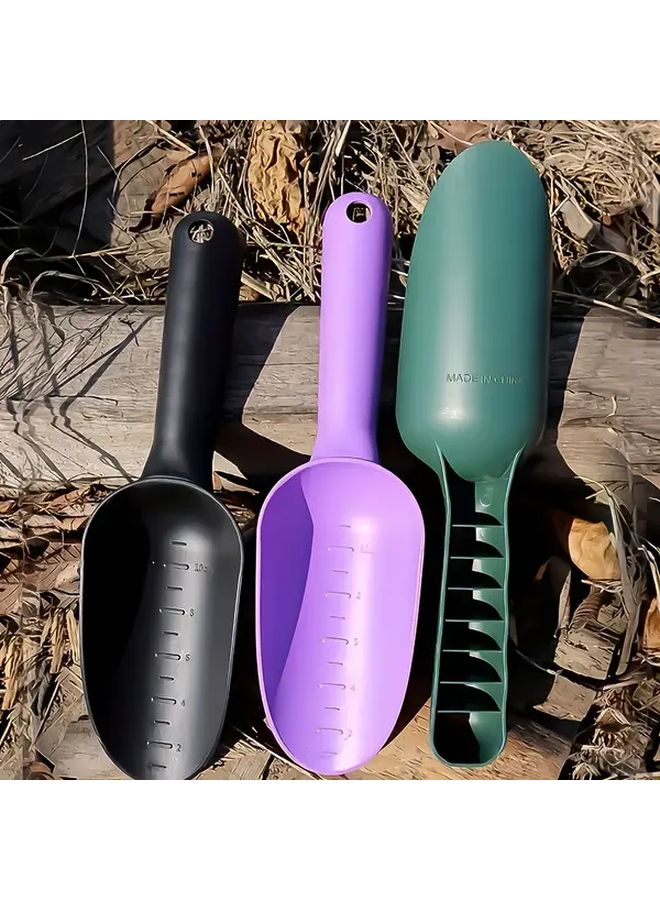 4 Pcs Gardening Shovel Set With Mixed Color Trio Thickened Plastic Soil Scoop Succulent Spoon Balcony Vegetable Digging Tool For Loosening Soil And Planting Flowers - Image 1