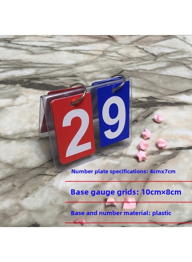 Generic Competition Scoreboard Scoreboard Flip Digital Card Time Chronograph Mini Desktop Table Tennis Scoreboard Making-Specifications:Relatively Small Waterproof Transparent Double Row - Image 1