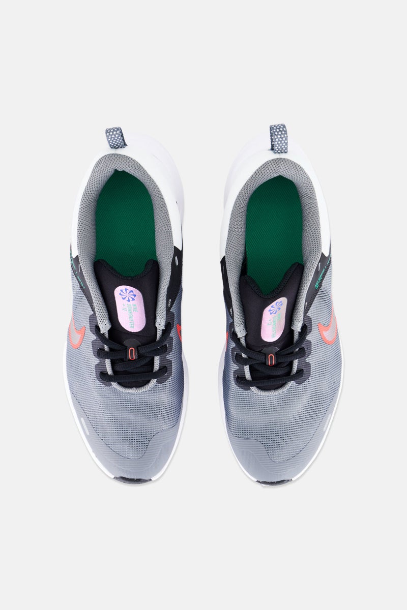 Nike Kids Girl Downshifter 12  NN Lace Up Sport Shoes, Grey  - Image 3