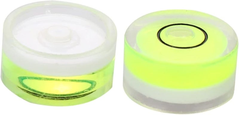 10 Pack Circular Bubble Spirit Level 20mm Diameter for Framing and Hanging - Image 1