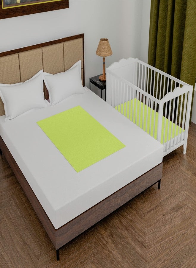 Daksh Baby Dry Sheet/Waterproof Sheet/Baby Sleeping Mat/Bed Protector/Quick Drying/Absorbent Dry Sheet (Small 20"x28"Inch)-Green - Image 3