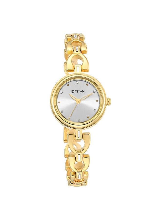 TITAN Women's Analog Round Shape Metal Wrist Watch - 2601YM04 - 32 Mm - Image 2