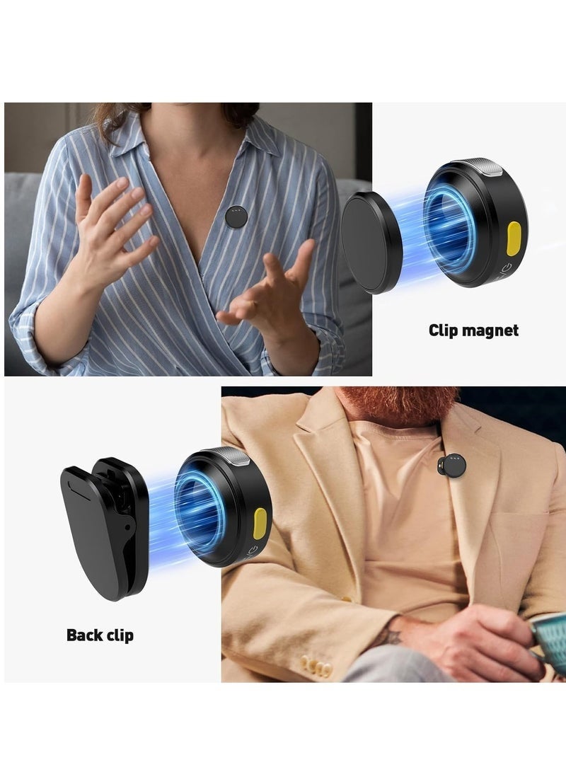 Wireless Lavalier Microphone for iPhone/Android with Lightning/USB C 2 TX+2 RX+Charging Case Mini Microphone with Noise Cancellation 30H Battery Clip on Lapel Mic for Video Recording Vlog - Image 4