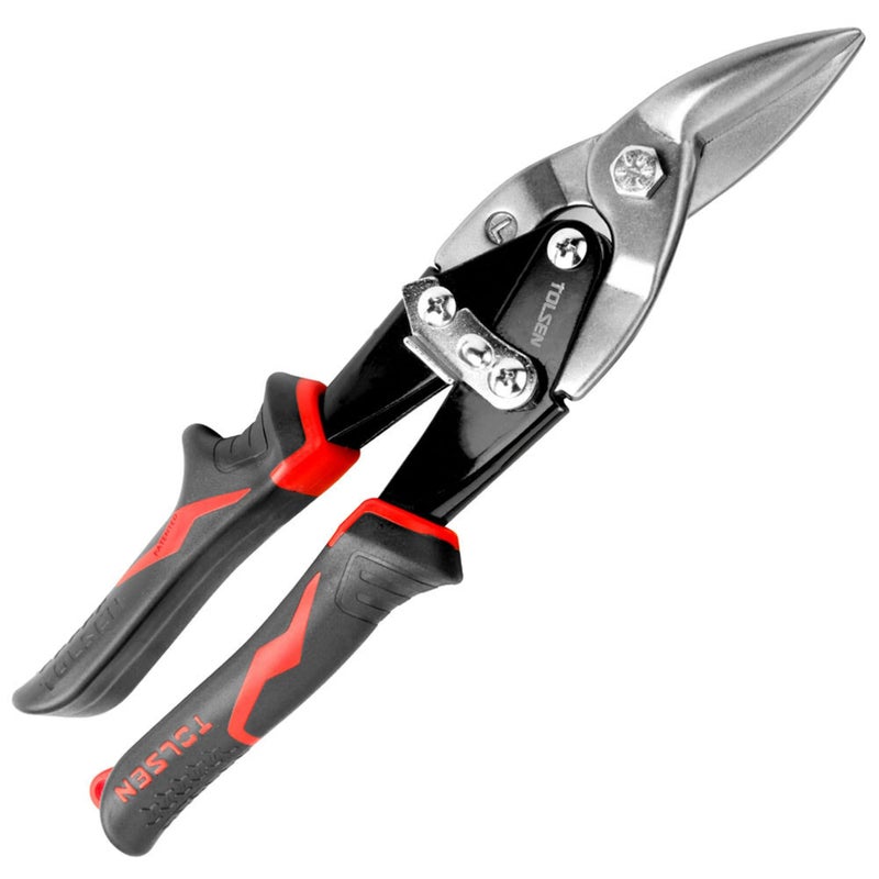 Tolsen Aviation Tin Snips Left Cut - Heavy Duty Sheet Metal Cutting Shears 250mm (10") - Image 1