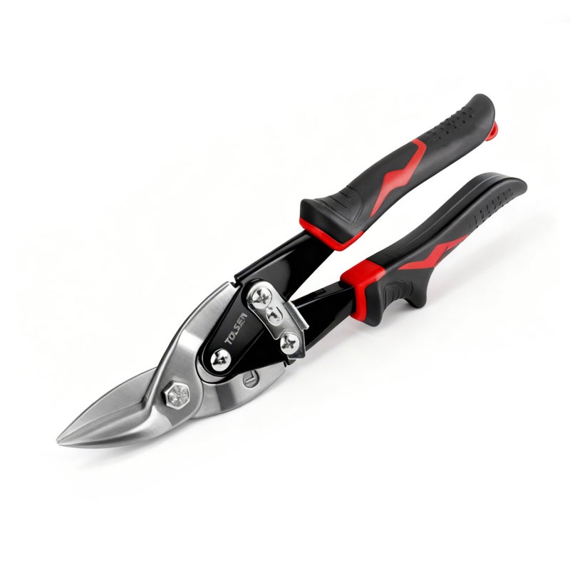 Tolsen Aviation Tin Snips Left Cut - Heavy Duty Sheet Metal Cutting Shears 250mm (10") - Image 2