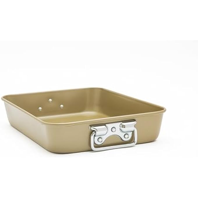 BERGNER Carbon Steel Bakeright Pro Rectangle Roasting Tin 428 Cm Length X 314 Cm Width X 765 Cm Height Tan - Image 2