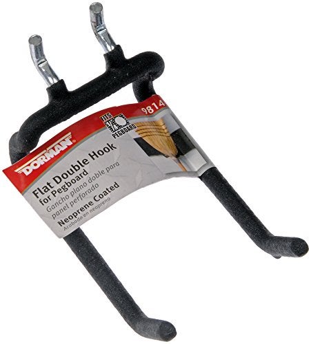 Dorman Hardware 4-9814 Coated Flat Double Hook for 1/4" Pegboard - Image 2